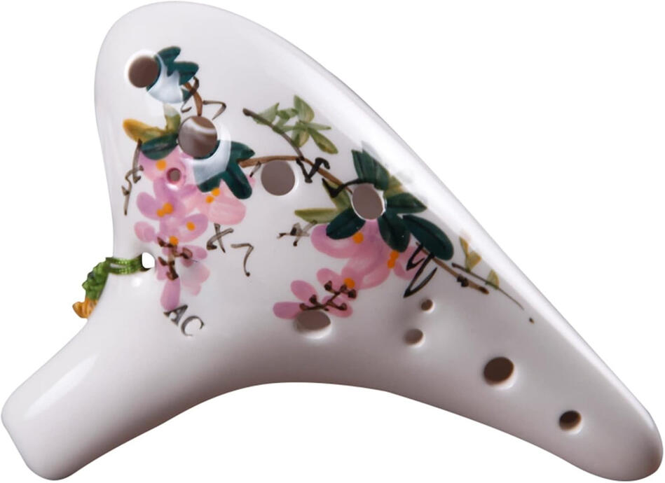 Ceramiczna, zdobiona okaryna